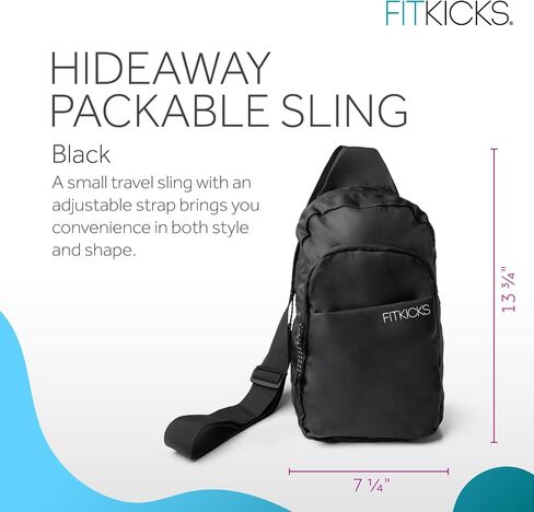 حقيبة FITKICKS Hideaway القابلة للتعبئة، حقيبة كروس للرجال والنساء in Kuwait