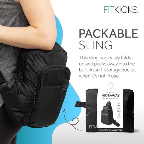 حقيبة FITKICKS Hideaway القابلة للتعبئة، حقيبة كروس للرجال والنساء in Kuwait