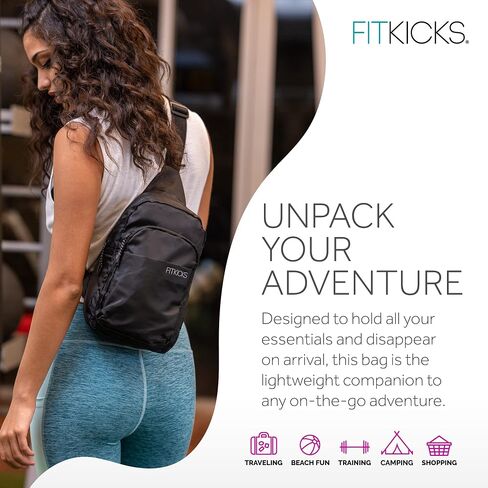 حقيبة FITKICKS Hideaway القابلة للتعبئة، حقيبة كروس للرجال والنساء in Kuwait