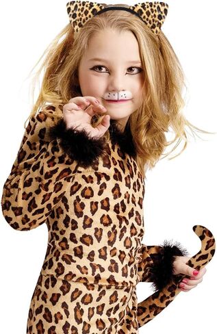 عصابة رأس على شكل آذان القطط من ماكفاديون على شكل نمر للقطط | عصابة رأس على شكل أذن النمر للنساء والفتيات، ملحقات أزياء الهالوين التنكرية للبالغين in Kuwait