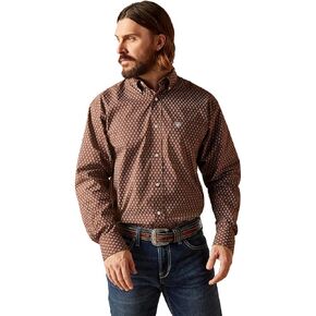 Ariat Men's Gardner Classic Fit Shirt - Potting Soil, Large in Saudi Arabia