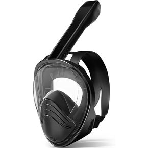 Relity Full Face Snorkel Mask with Upgraded Breathing System, Foldable 180° Panoramic View Anti-Leak Anti-Fog Snorkeling Gear for Adults with Detacha in Saudi Arabia
