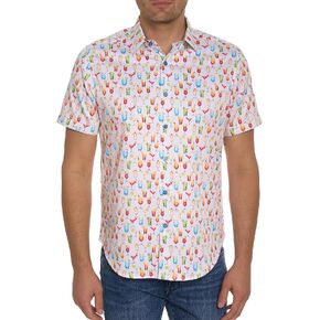 Robert Graham Men Mixer Short Sleeve Button Down Shirt, Multi, XX-Large in Saudi Arabia
