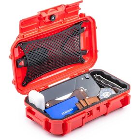 Evergreen 56 Waterproof Dry Box Protective Case - Travel Safe/Mil Spec/USA Made - for Tackle Organization of Cameras, Phones, Camping, Fishing, Hiking, EDC, Water Sports, Knives (Black)
