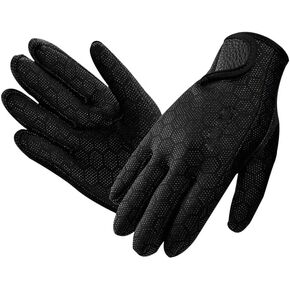 PURFUN 1.5mm Neoprene Diving Gloves for Men Women Flexible Thermal Full Finger Wetsuit Gloves for Swimming Snorkeling Kayaking Surfing Watersports Spearfishing Sailing
