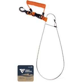 Rogue Endeavor® Fish Stringer Clip, Large, Stainless Construction, Quick Release 36" Steel Core Lanyard, Designed for Spearfishing, Kayak Fishing & Scuba Diving and All Fish Types