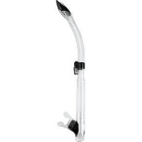 Cressi Adult Semi-Dry Snorkel for Scuba Diving, Snorkeling, and Freediving - Quick-Release Snorkel Keeper, Purge Valve - Tao: designed in Italy