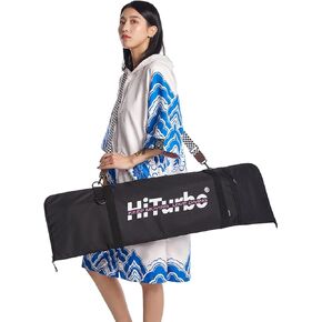 أكياس زعانف الغوص المجانية من Hiturbo حقيبة واقية من زعانف ألياف الكربون مع قطن لؤلؤي عالي الكثافة مضاد للتصادمات| حقيبة زعانف الغوص المحمولة | حقيبة زعانف غوص مقاومة للخدش (41 بوصة) in Kuwait