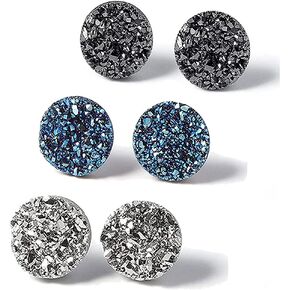 3Pairs Atheniz Magnetology Lymphvity Germanium Earrings Zunis Acupressure Sl-imming Earrings Non Piercing Acupressure Earrings for Weight Loss Ear Cuff Clip for Women Men in Kuwait