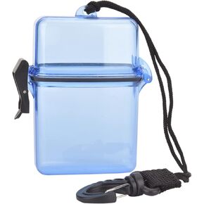 Keenso Diving Seal Box, 3 Colors Plastic Dry Box Transparent Waterproof Sealing Box Underwater Diving Sealing Box with Rope Hook