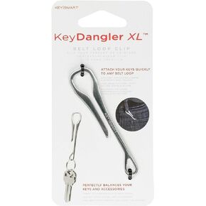 KeySmart Key Dangler - قم بربط أي شيء (الفولاذ المقاوم للصدأ، الحجم العادي) in Kuwait