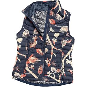 Columbia Women's White Out Puffer Omni Heat Full Zip Insulated Vest