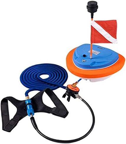 CRONDA Base Upgraded Scuba Diving Ventilator Tankless Diving System,Portable Rechargeable Scuba Diving Tank, Waterproof Air Compressor，Swimming Pool Toys Diving Toys,Dive Without Tanks in Kuwait