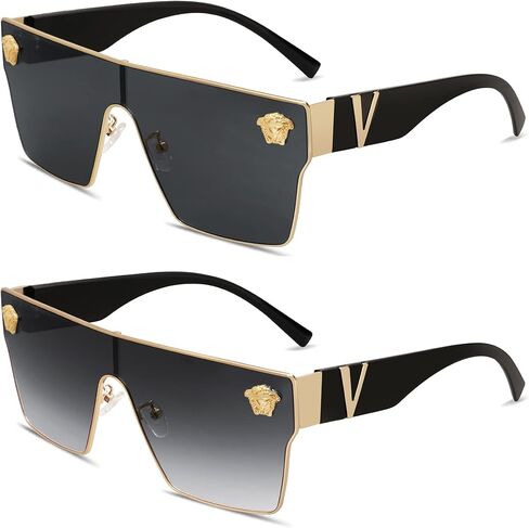 Allarallvr Oversized Square Sunglasses For Women Men Vintage Trendy Classical Gafas De Sol Para Mujer Sun Glasses AR82087 in Saudi Arabia