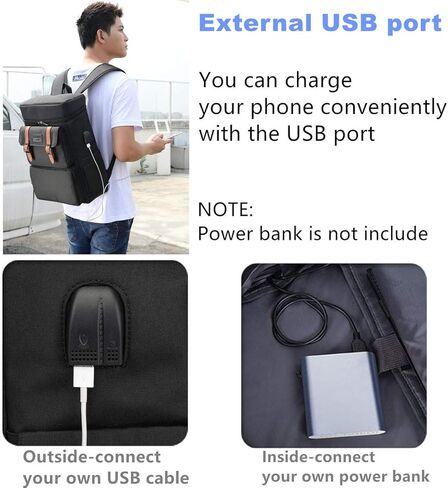 YALUNDISI Vintage Backpack for Men Women Laptop Backpack Bookbags College Backpack 15.6inch in Kuwait