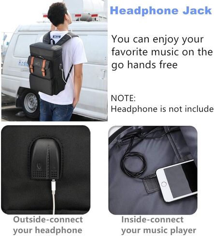 YALUNDISI Vintage Backpack for Men Women Laptop Backpack Bookbags College Backpack 15.6inch in Kuwait