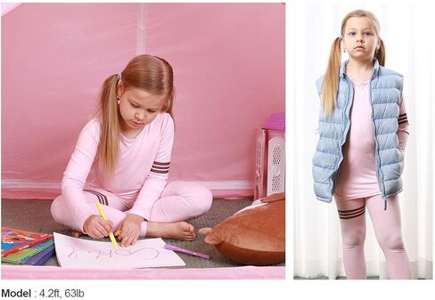 مجموعة ملابس داخلية حرارية رياضية قصيرة مبطنة بالصوف من Better4Babies للأولاد والبنات، مجموعة بيجامات طويلة من طبقة أساسية رائعة. in Kuwait