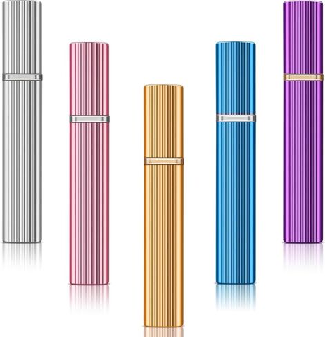 IMPORX Perfume Travel Refillable Cologne Atomizer Small Empty Spray Bottles Travel Size Perfume Atomizer Travel Accessories for Women Mens Mini Spray Bottle for Travel Essentials 5 Pack 12ml/0.4oz in Kuwait