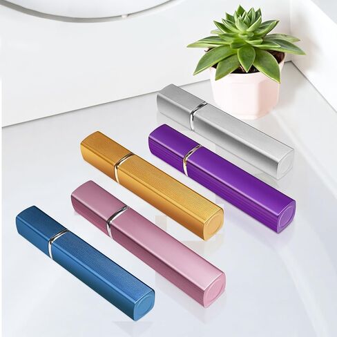 IMPORX Perfume Travel Refillable Cologne Atomizer Small Empty Spray Bottles Travel Size Perfume Atomizer Travel Accessories for Women Mens Mini Spray Bottle for Travel Essentials 5 Pack 12ml/0.4oz in Kuwait