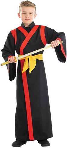 Fun Shack Childrens Samurai Boy Costume Boys Kids Halloween Ninja Martial Arts Warrior Robe - Medium in Saudi Arabia