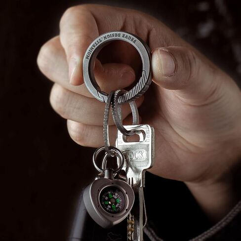 TISUR Titanium Key Rings for Keychains 6Pcs SUS D-Rings in Saudi Arabia