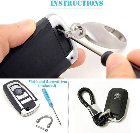 TISUR Titanium Key Rings for Keychains 6Pcs SUS D-Rings in Saudi Arabia
