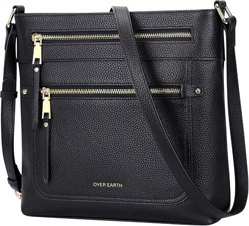 اوفر ايرث حقائب طويلة تمر بالجسم للنساء، محافظ جلدية للنساء مع جيوب متعددة in Kuwait