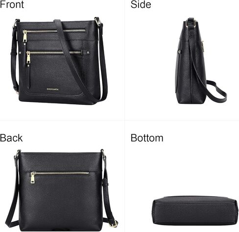 اوفر ايرث حقائب طويلة تمر بالجسم للنساء، محافظ جلدية للنساء مع جيوب متعددة in Kuwait