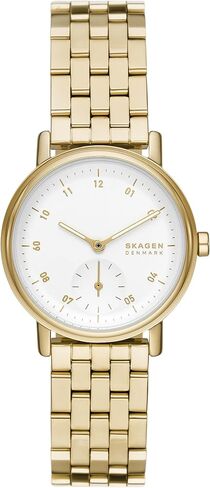 ساعة Kuppel Lille النسائية من Skagen بعقارب شبه ثانية مع شبكة فولاذية أو سوار جلدي in Kuwait