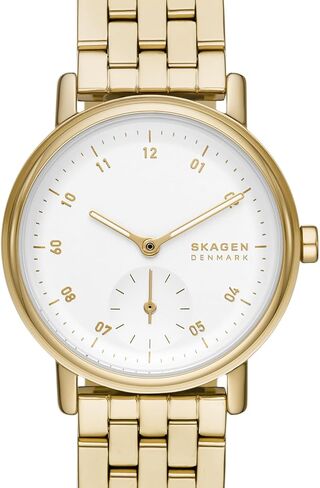 ساعة Kuppel Lille النسائية من Skagen بعقارب شبه ثانية مع شبكة فولاذية أو سوار جلدي in Kuwait