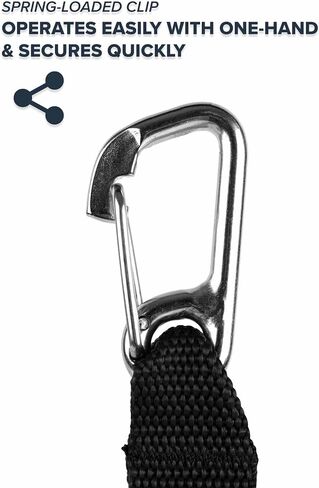 مشبك Rogue Endeavour® Fish Stringer، كبير، هيكل غير قابل للصدأ، حبل قصير من الفولاذ سريع التحرير مقاس 91.44 سم، مصمم لصيد الأسماك بالرمح، وصيد قوارب الكاياك والغوص وجميع أنواع الأسماك in Kuwait