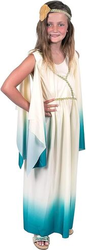 Kangaroo Greek Goddess Dress with Gold Leaf Headpiece I Perfect for Greece Dress Up Halloween Fairy Cosplay Athena Costume in Saudi Arabia