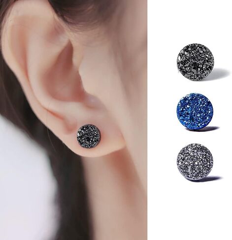 3Pairs Atheniz Magnetology Lymphvity Germanium Earrings Zunis Acupressure Sl-imming Earrings Non Piercing Acupressure Earrings for Weight Loss Ear Cuff Clip for Women Men in Kuwait