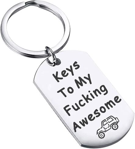 BLEOUK Keys to My Fucking Awesome Car Vintage Car Keychain for Her Him in Kuwait