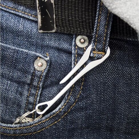 KeySmart Key Dangler - قم بربط أي شيء (الفولاذ المقاوم للصدأ، الحجم العادي) in Kuwait