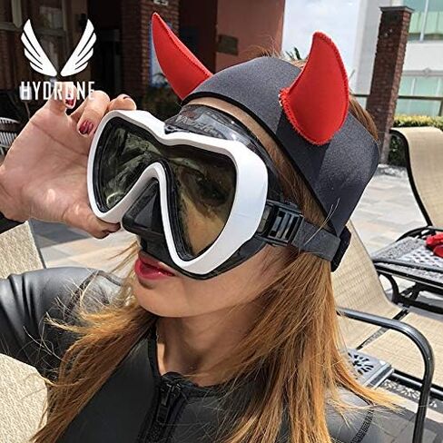 Neoprene Dive Hairband Hairlace Hood Cap Hat Ear Protection HYDRONE 1.5mm Cat Cartoon Cute Animal Design Black Pink Scuba Dive Free Dive Snorkeling Warm Soft Free Size Underwater Safe Dive in Saudi Arabia