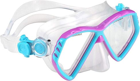 U.S. Divers Regal Jr Kids Snorkeling Combo - Adjustable 2-Window Mask, Leak-Free Customized Fit, Dry Top Snorkel Technology - Play Series, Unisex Children in Saudi Arabia