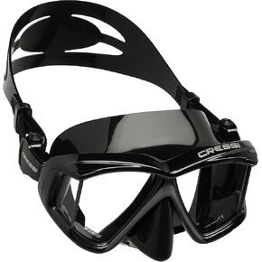 Cressi Panoramic Wide View Diving Mask - 4-Window Tempered Glass - Soft Silicone Skirt for a Perfect Seal - Pano 4: Designed in Italy