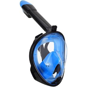 GJNGKSIM Full Face Snorkel Mask, Snorkeling Mask with Detachable Camera Mount, 180 Panoramic Anti-Fog Anti-Leak Diving Mask for Adult and Kids… in Saudi Arabia