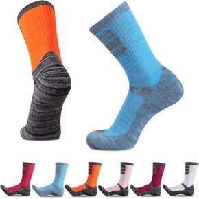 Heatuff Womens 6 Pack Hiking Crew Socks Performance Athletic Cushion Outdoor Trekking Sock in Saudi Arabia