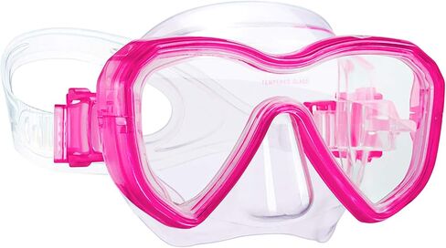 Dorlle Kids Diving Mask Snorkel Mask, Anti-Fog and Anti-Leak Snorkeling Goggles Swimming Goggles Waterproof Tempered Glass Mask for Children in Saudi Arabia