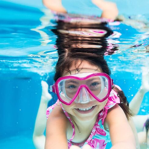 Dorlle Kids Diving Mask Snorkel Mask, Anti-Fog and Anti-Leak Snorkeling Goggles Swimming Goggles Waterproof Tempered Glass Mask for Children in Saudi Arabia