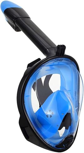 GJNGKSIM Full Face Snorkel Mask, Snorkeling Mask with Detachable Camera Mount, 180 Panoramic Anti-Fog Anti-Leak Diving Mask for Adult and Kids… in Saudi Arabia