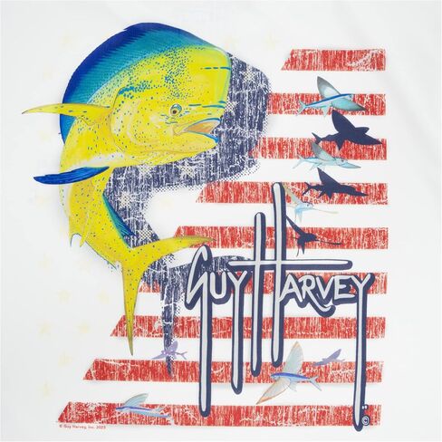 Guy Harvey Boy's Short Sleeve Performance Shirt with 30+ UPF Sun Protection in Saudi Arabia