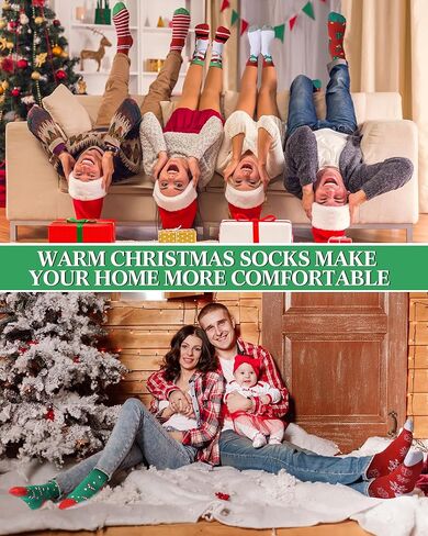 Vabean 60 زوجًا من جوارب عيد الميلاد للبالغين الملونة الجدة للعطلات جوارب نسائية احتفالية جوارب طاقم هدايا مكتبية للرجال in Kuwait