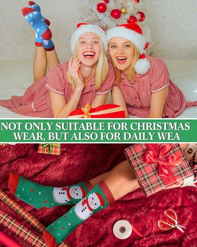 Vabean 60 زوجًا من جوارب عيد الميلاد للبالغين الملونة الجدة للعطلات جوارب نسائية احتفالية جوارب طاقم هدايا مكتبية للرجال in Kuwait