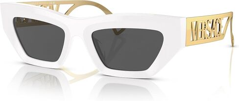 Versace VE 4432U 401/87 White Plastic Fashion Sunglasses Grey Lens in Saudi Arabia