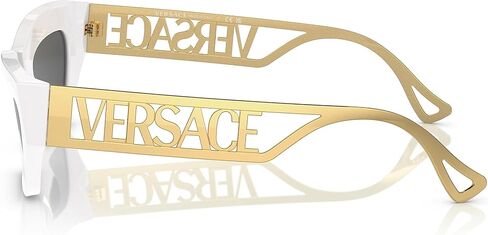 Versace VE 4432U 401/87 White Plastic Fashion Sunglasses Grey Lens in Saudi Arabia