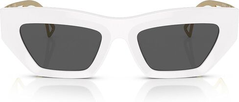Versace VE 4432U 401/87 White Plastic Fashion Sunglasses Grey Lens in Saudi Arabia
