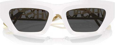 Versace VE 4432U 401/87 White Plastic Fashion Sunglasses Grey Lens in Saudi Arabia